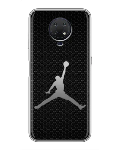 Чехол для Nokia G10 с картинкой «Jordan Dark Carbon»