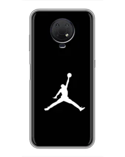 Чехол для Nokia G10 с картинкой «Jordan Silhouette»