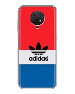 Чехол для Nokia G10 с картинкой «Ретро блоки Adidas»