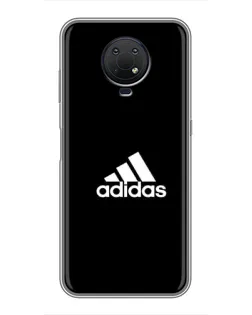 Чехол для Nokia G10 с картинкой «Черная классика Adidas»