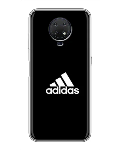 Чехол для Nokia G10 с картинкой «Черная классика Adidas»