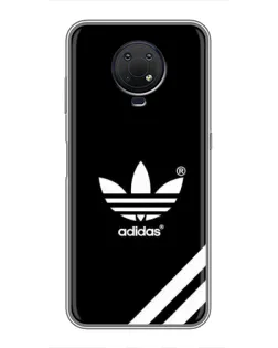 Чехол для Nokia G10 с картинкой «Adidas с диагональными полосами»