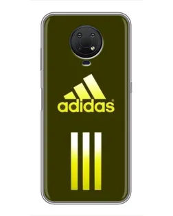 Чехол для Nokia G10 с картинкой «Оливковый градиент Adidas»