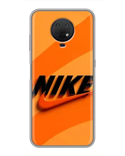 Чехол для Nokia G10 с картинкой «Оранжевый драйв Nike»