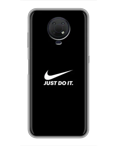 Чехол для Nokia G10 с картинкой «Минимализм от Nike»