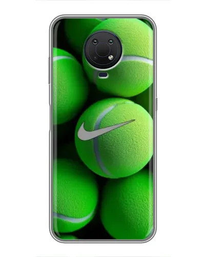 Чехол для Nokia G10 с картинкой «Теннисные мячи Найк»