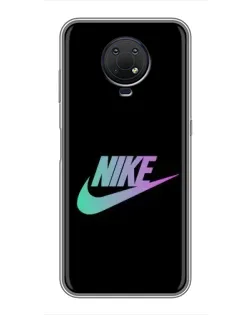 Чехол для Nokia G10 с картинкой «Nike — городская ночь»