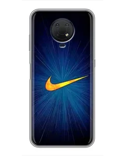 Чохол для Nokia G10 з картинкою «Синій пульс Nike» Чохол для Nokia G10 з картинкою «Синій пульс Nike»