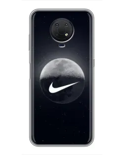 Чохол для Nokia G10 з картинкою «Nike у стилі графіті» Чохол для Nokia G10 з картинкою «Nike у стилі графіті»