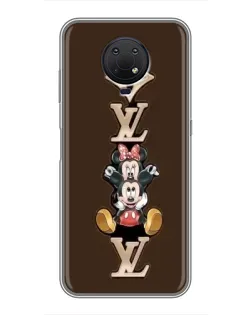 Чехол для Nokia G10 с картинкой «LV и Микки Маус»