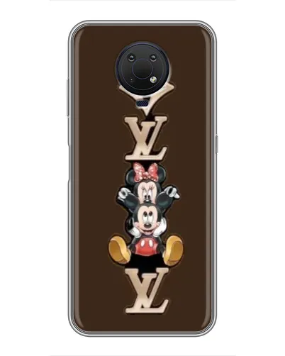 Чехол для Nokia G10 с картинкой «LV и Микки Маус»