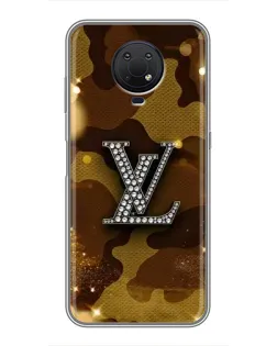 Чехол для Nokia G10 с картинкой «Камуфляжный Louis Vuitton»
