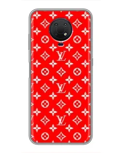 Чехол для Nokia G10 с картинкой «Яркий паттерн LV»