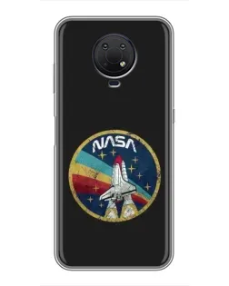 Чехол для Nokia G10 с картинкой «NASA — эмблема миссии»