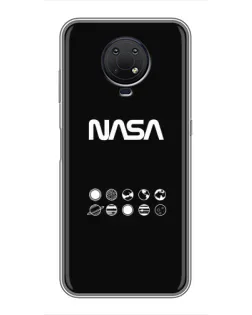 Чехол для Nokia G10 с картинкой «NASA — технический принт»