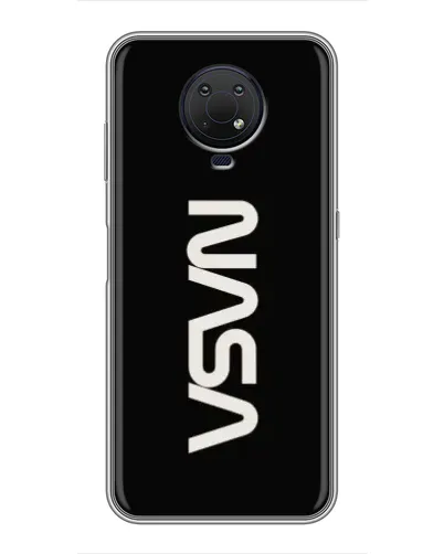 Чехол для Nokia G10 с картинкой «NASA — вертикальный логотип» Чехол для Nokia G10 с картинкой «NASA — вертикальный логотип»