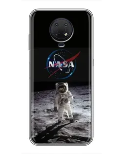 Чехол для Nokia G10 с картинкой «Астронавт на Луне»