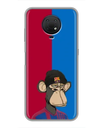 Чехол для Nokia G10 с картинкой «Bored Ape — фанат Барсы» Чехол для Nokia G10 с картинкой «Bored Ape — фанат Барсы»