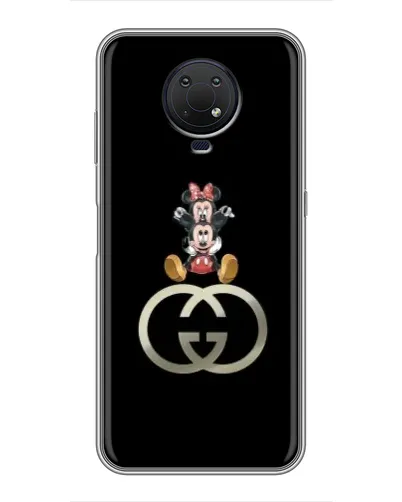 Чехол для Nokia G10 с картинкой «Минни Маус на лого»