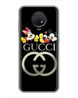 Чехол для Nokia G10 с картинкой «Gucci — герои Disney»