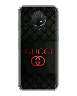 Чехол для Nokia G10 с картинкой «Gucci — стеганый черный»