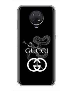 Чехол для Nokia G10 с картинкой «Gucci — серебряная змея»