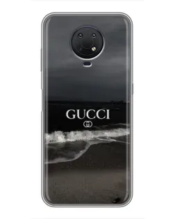 Чехол для Nokia G10 с картинкой «Gucci — морской прибой»
