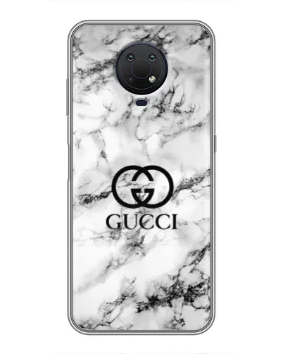 Чехол для Nokia G10 с картинкой «Gucci — мраморный шик»