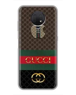 Чехол для Nokia G10 с картинкой «Gucci — брендированный десерт»