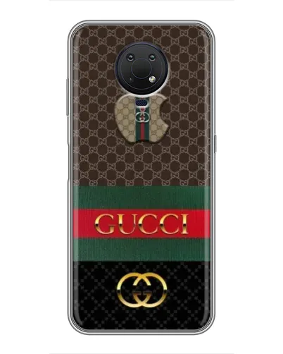 Чехол для Nokia G10 с картинкой «Gucci — брендированный десерт»