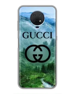 Чехол для Nokia G10 с картинкой «Gucci — горный пейзаж»