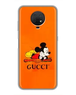 Чохол для Nokia G10 з картинкою «Міккі Маус Gucci — помаранч» Чохол для Nokia G10 з картинкою «Міккі Маус Gucci — помаранч»