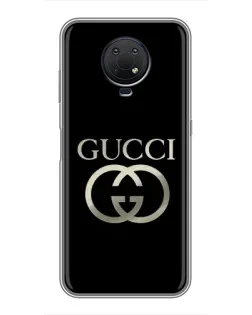 Чохол для Nokia G10 з картинкою «Gucci — золото на чорному» Чохол для Nokia G10 з картинкою «Gucci — золото на чорному»