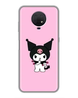 Чохол для Nokia G10 з картинкою «Kuromi — рожева ніжність»