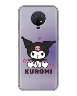 Чохол для Nokia G10 з картинкою «Kuromi — фіолетовий арт»