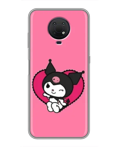 Чохол для Nokia G10 з картинкою «Kuromi — любов у серці»