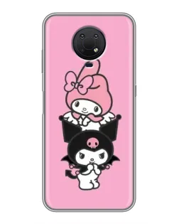 Чохол для Nokia G10 з картинкою «My Melody та Kuromi»
