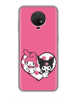 Чохол для Nokia G10 з картинкою «Kuromi та My Melody»