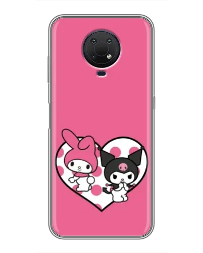 Чохол для Nokia G10 з картинкою «Kuromi та My Melody»