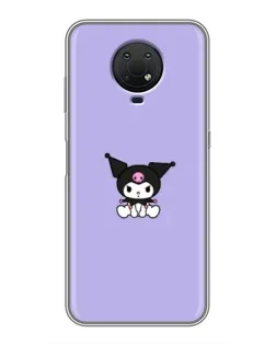 Чохол для Nokia G10 з картинкою «Kuromi — фіолетовий мінімалізм»