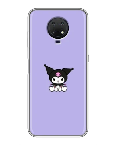 Чохол для Nokia G10 з картинкою «Kuromi — фіолетовий мінімалізм»