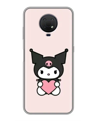 Чохол для Nokia G10 з картинкою «Kuromi та серце»