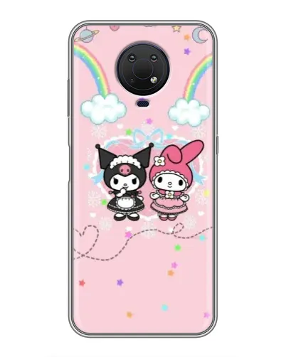 Чохол для Nokia G10 з картинкою «My Melody та Kuromi»