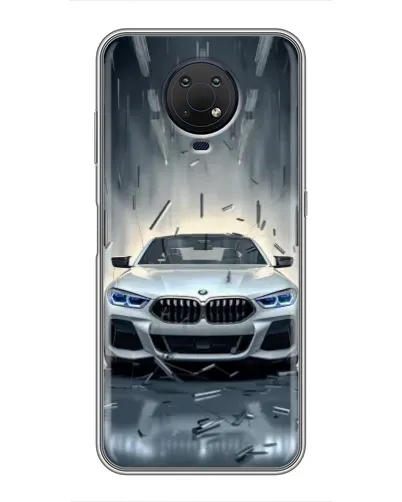 Чехол для Nokia G10 с картинкой «BMW в свете фар» Чехол для Nokia G10 с картинкой «BMW в свете фар»