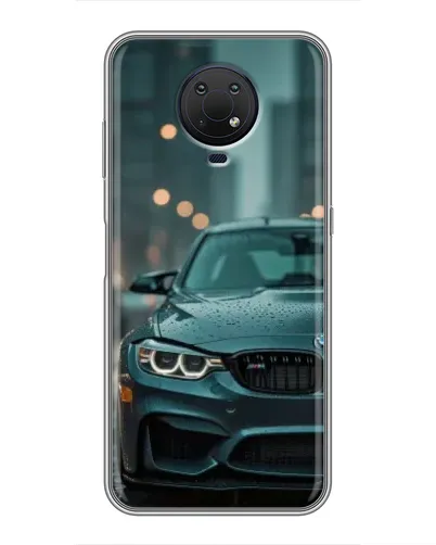 Чехол для Nokia G10 с картинкой «BMW в огнях города» Чехол для Nokia G10 с картинкой «BMW в огнях города»