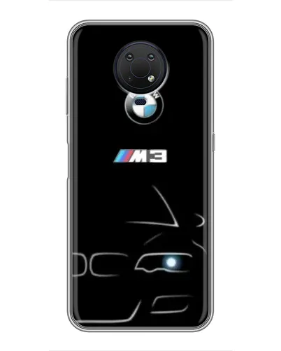 Чехол для Nokia G10 с картинкой «Минималистичный принт BMW M3» Чехол для Nokia G10 с картинкой «Минималистичный принт BMW M3»
