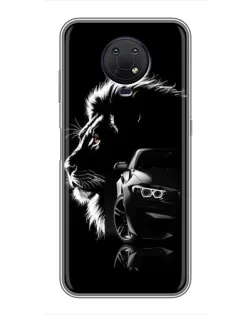 Чехол для Nokia G10 с картинкой «BMW и лев»