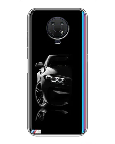 Чехол для Nokia G10 с картинкой «Силуэт BMW в темноте» Чехол для Nokia G10 с картинкой «Силуэт BMW в темноте»
