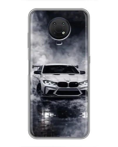 Чехол для Nokia G10 с картинкой «BMW сквозь туман» Чехол для Nokia G10 с картинкой «BMW сквозь туман»