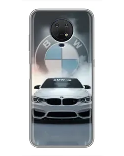 Чохол для Nokia G10 з картинкою «BMW в білому диму»